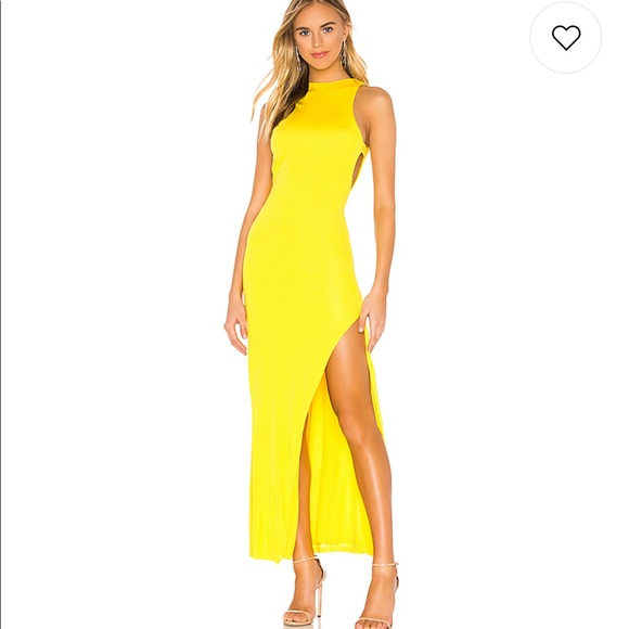 NBD Dresses & Skirts - NBD Late Night Gown in Canary Maxi Dress XS